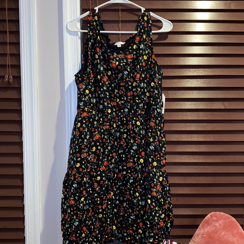 Time & true floral print dress size XL